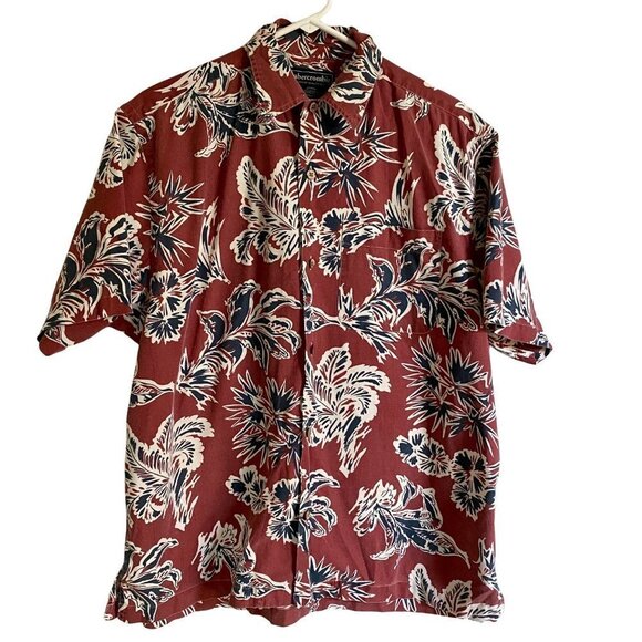 Abercrombie Mens Short Sleeve Button Down Shirt XL - Picture 1 of 10